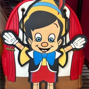 Loungefly Pinocchio Backpack - Red, Blue, Black NWT
